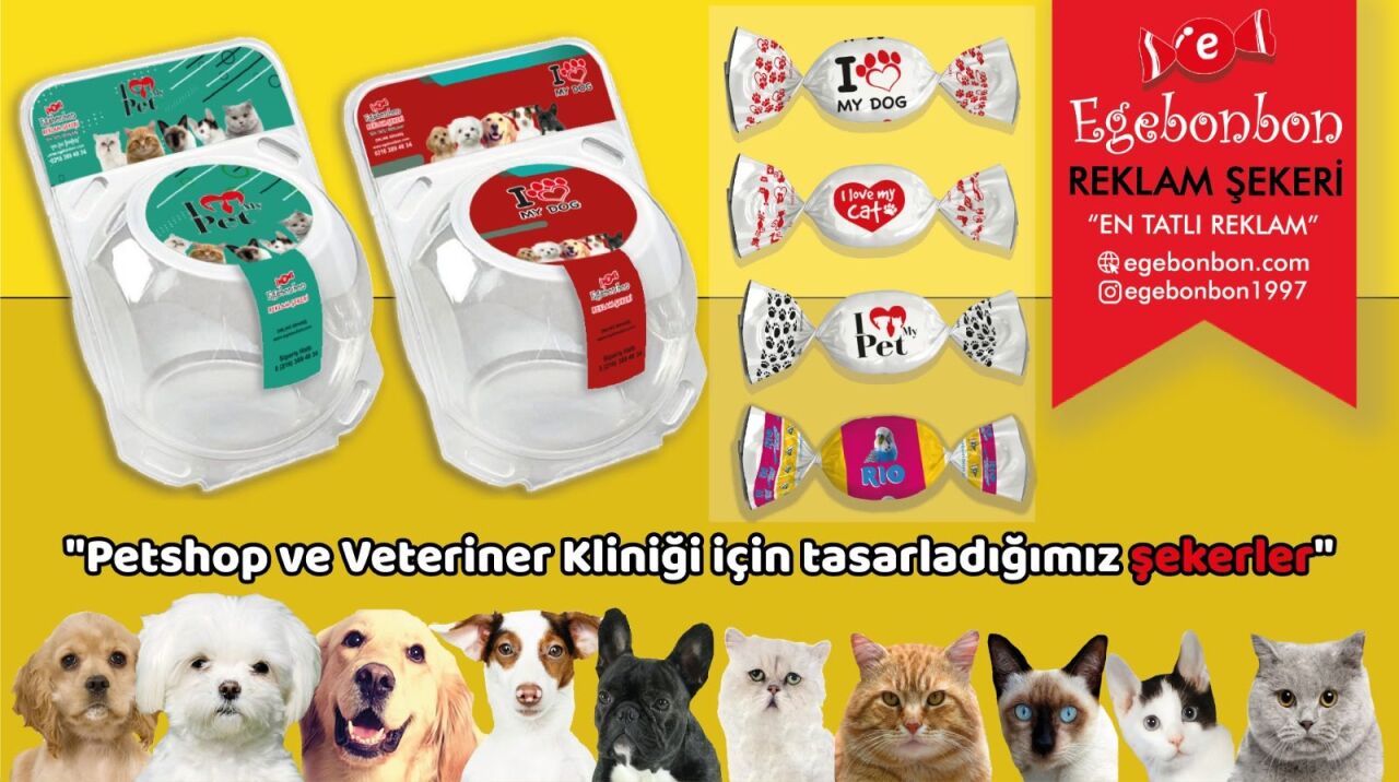 Pet Shopl'lar ve Veterinerlikler İçin İkramlık Şeker