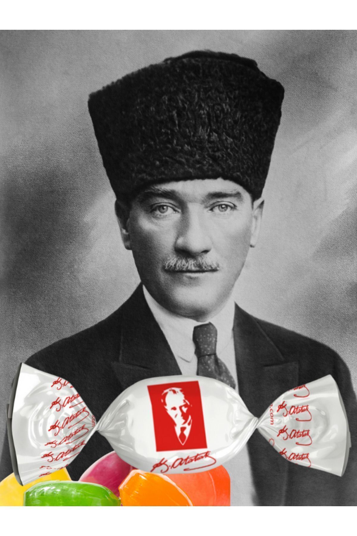 Atatürk Resimli Hediyelik İkramlık Şekerlemeler