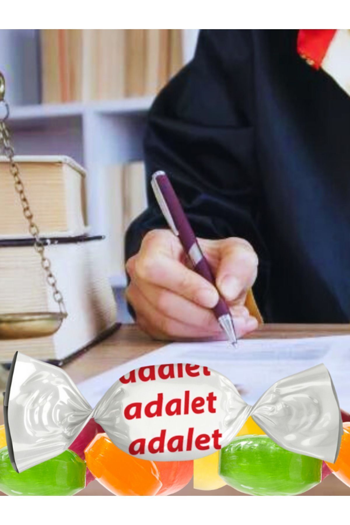 Avukat ve Hakimler için Hediyelik İkramlık Bonbon Şekerlemeler